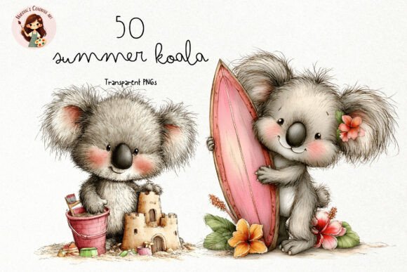 Download Summer Beach Koala PNG Clipart - Summer Collection