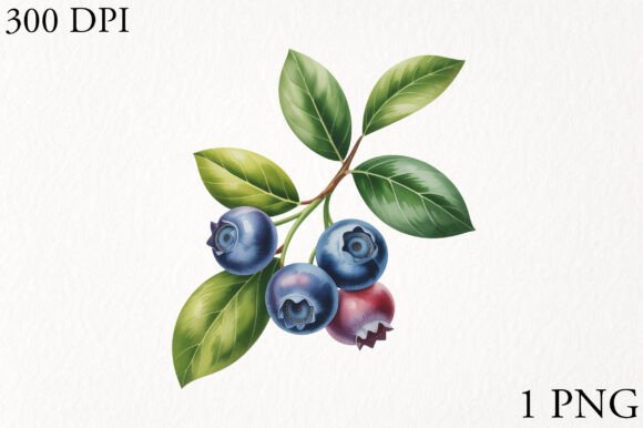 Download Watercolor Blueberry Clipart - Art Collection