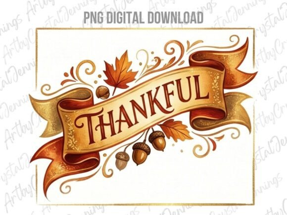 Download Thankful Watercolor Fall Clipart PNG - Premium Resources
