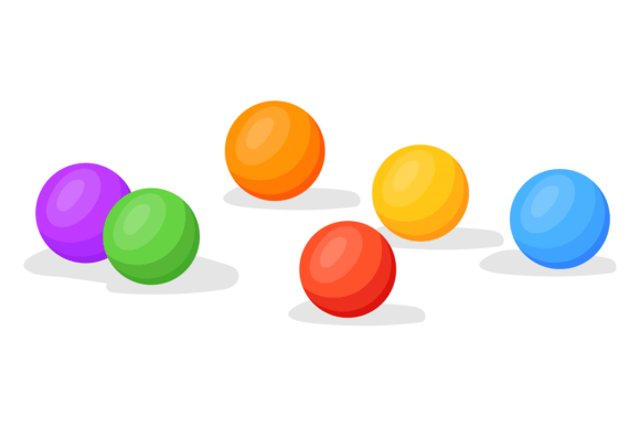 Download Gum Balls. Sweet Colorful Candies Cartoo - Art Collection