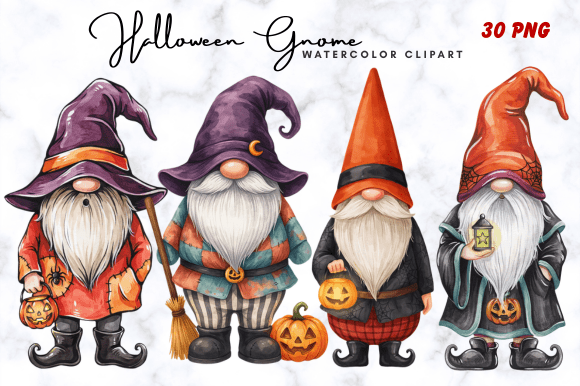 Download Halloween Gnome Clipart Bundle - Art Collection