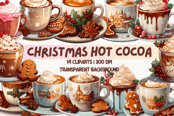 Download Christmas Hot Cocoa Clipart Sublimation - Art Collection