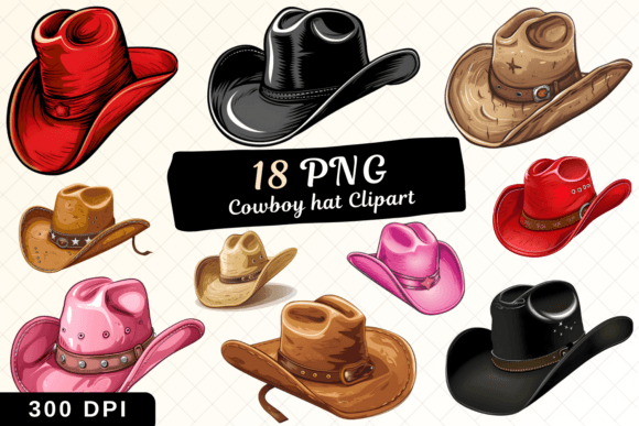 Download Cowboy Hat Clipart Bundle, Cowboy Bundle - Art Collection