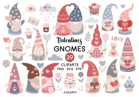 Download Valentine Gnome Clipart, Valentines Day - Art Collection