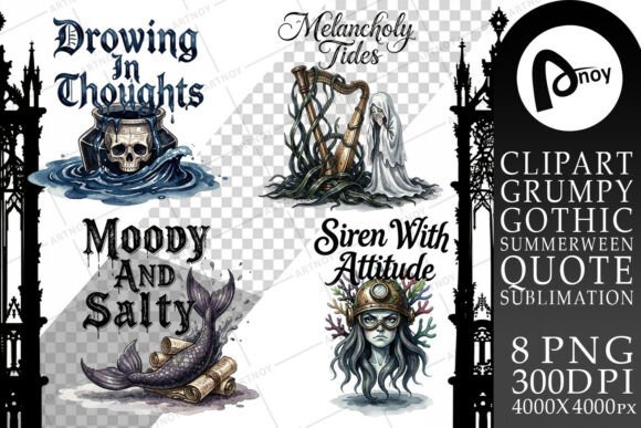 Download Gloomy Siren Goth Summer Sublimation - Summer Collection