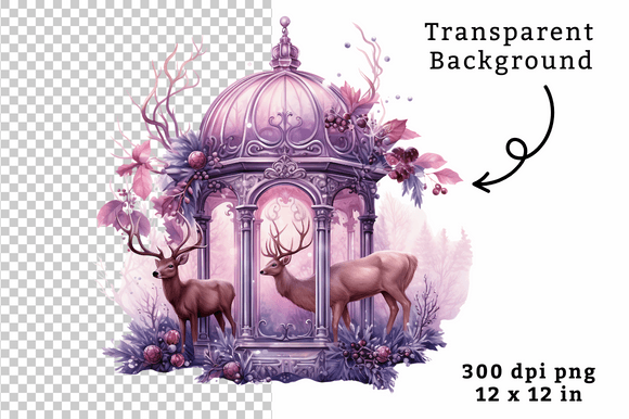 Download Watercolor Reindeer Clipart PNG - Art Collection