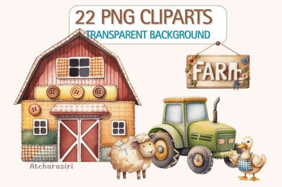 Download Farmhouse &amp; Farm Animals Clip Art - Art Collection