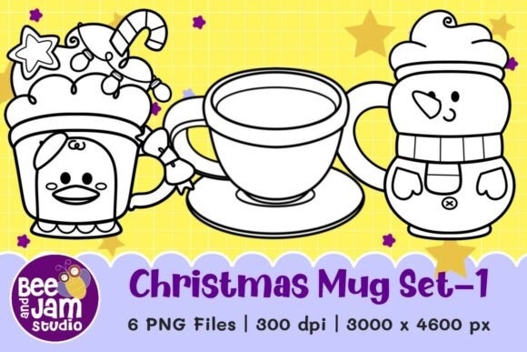 Download Christmas Mug Clipart Set-1 - Art Collection