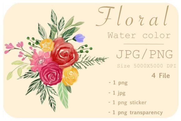 Download Floral Watercolor Design Clipart - Art Collection