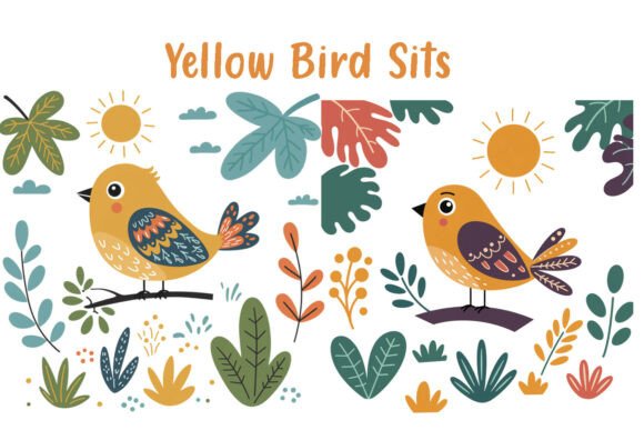 Download Cute Cartoon Bird &amp; Aesthetic Nature Art - Art Collection