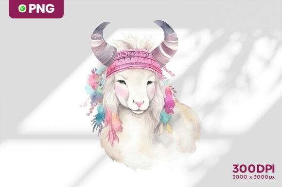 Download Watercolor Goat Clipart - Art Collection