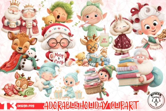 Download Adorable Holiday Clipart Bundle PNG - Art Collection
