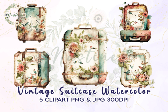 Download Suitcase Watercolor Clipart - Art Collection
