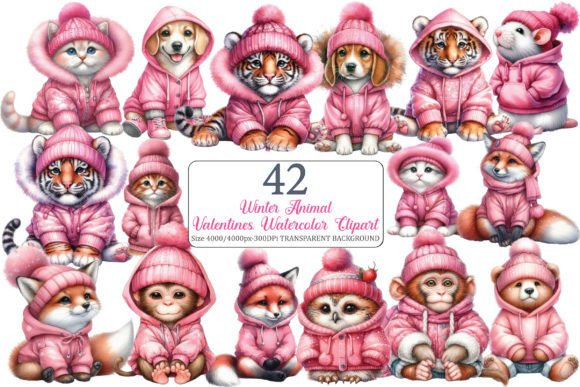 Download Cute Winter Animals Clipart Sublimation - Art Collection