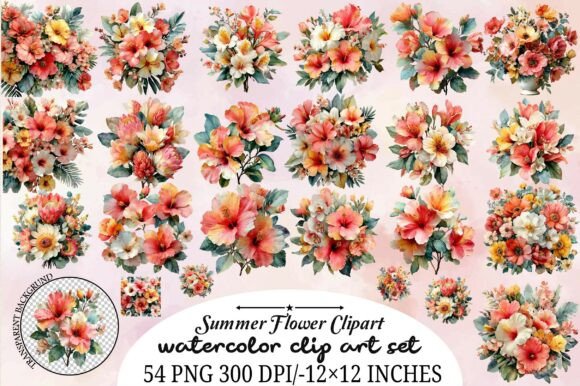 Download Summer Flower Clipart - Summer Collection