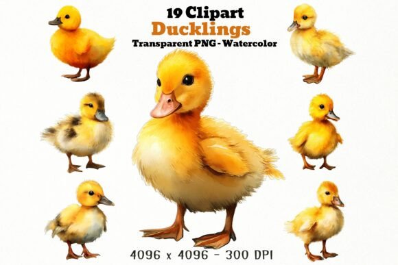 Download 19 Duckling PNG Clipart Watercolor - Art Collection