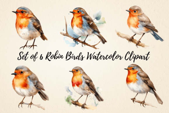 Download Robin Birds Watercolor Clipart - Art Collection