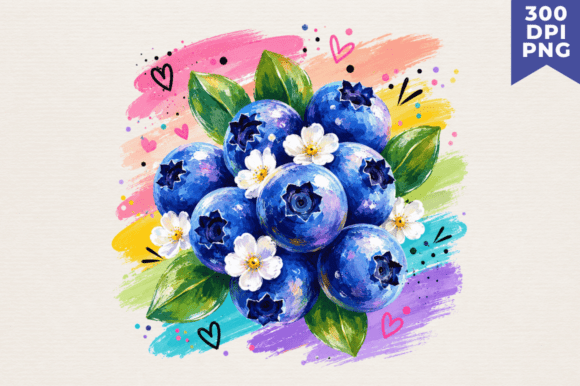 Download Watercolor Blueberry Clipart PNG,Blueber - Art Collection