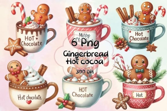 Download Christmas Gingerbread Hot Cocoa Clipart - Art Collection