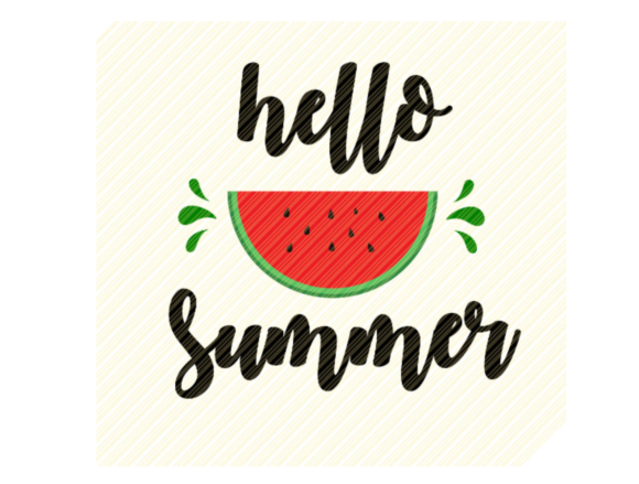 Download Hello Summer Quote Watermelon Graphic - Summer Collection