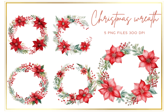 Download Christmas Wreath Watercolor Clipart - Art Collection