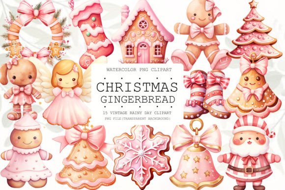 Download Beautiful Christmas Gingerbread Clipart - Art Collection